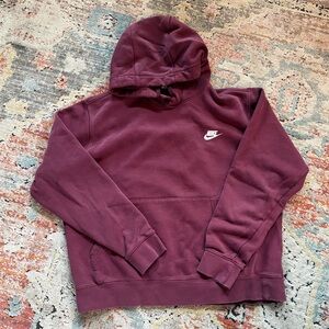 Men’s Nike Hoodie Large L Burgandy